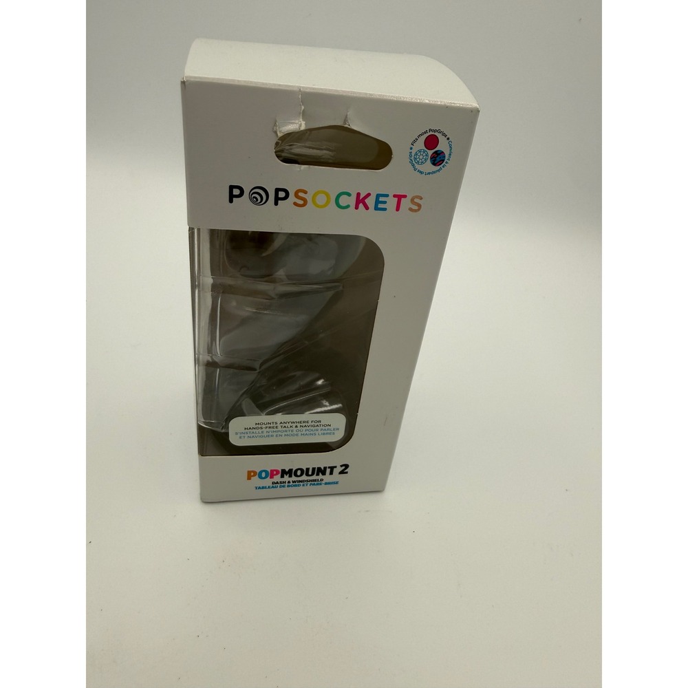 PopSockets PopMount 2 Car Mount Unisex Black New Dash and Windshield Mount